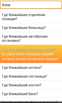 Скачать Разговорник Турецкий Lite Путешествия для Андроид скриншот 3