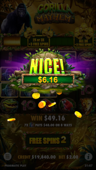 Скачать Gorilla Mayhem Slot Casino Казино для Андроид скриншот 3