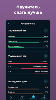 Скачать Sleep Cycle alarm clock Здоровье и фитнес для Андроид скриншот 6