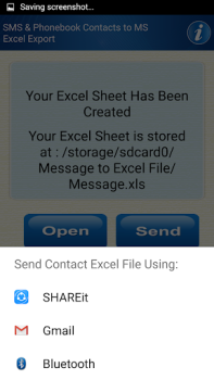 Скачать Save Phonebook & SMS to Excel Инструменты для Андроид скриншот 7