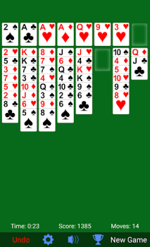 Скачать FreeCell Solitaire Карточные для Андроид скриншот 2