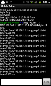 Скачать Mobile Telnet Связь для Андроид скриншот 2