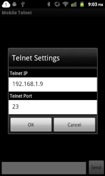 Скачать Mobile Telnet Связь для Андроид скриншот 3