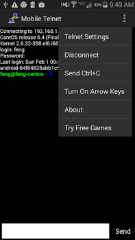 Скачать Mobile Telnet Связь для Андроид скриншот 5