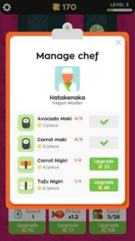 Скачать Sushi Bar Idle Симуляторы для Андроид скриншот 3