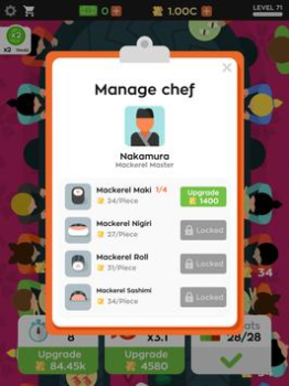Скачать Sushi Bar Idle Симуляторы для Андроид скриншот 7