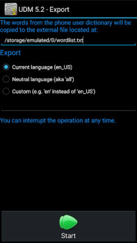 Скачать User Dictionary Manager (UDM) Работа для Андроид скриншот 7