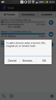 Скачать Vuze Torrent Downloader Видеоплееры и редакторы для Андроид скриншот 3
