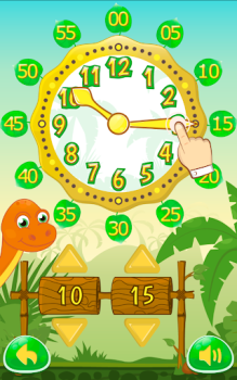 Скачать DinoTime: Обучение времени по Обучающие для Андроид скриншот 2