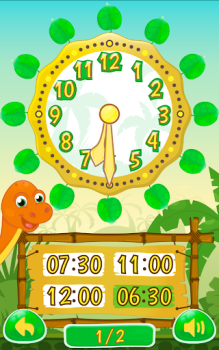 Скачать DinoTime: Обучение времени по Обучающие для Андроид скриншот 3