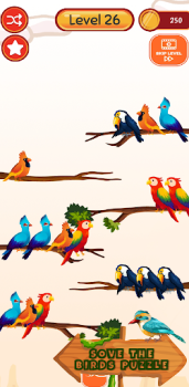 Скачать Bird Sort – Color Puzzle Game Головоломки для Андроид скриншот 2