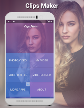 Скачать Clips Maker Видеоплееры и редакторы для Андроид скриншот 2