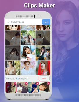 Скачать Clips Maker Видеоплееры и редакторы для Андроид скриншот 3
