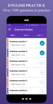 Скачать English Grammar Test - Grammar Образование для Андроид скриншот 2