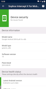 Скачать Sophos Intercept X for Mobile Инструменты для Андроид скриншот 2