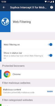 Скачать Sophos Intercept X for Mobile Инструменты для Андроид скриншот 4