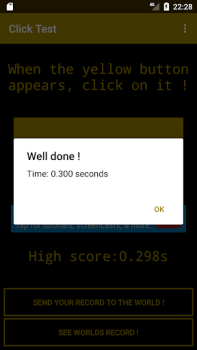 Скачать Click Test : Test de réactivit Аркады для Андроид скриншот 2