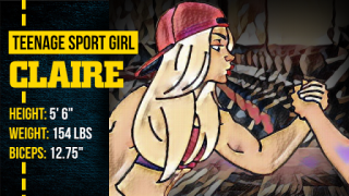 Скачать Armwrestling With Muscle Girls Спортивные игры для Андроид скриншот 2