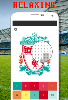 Скачать Football Logo Coloring By Number Головоломки для Андроид скриншот 2