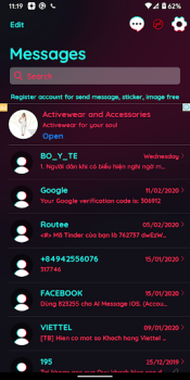 Скачать AI Messages OS16 - Messenger Связь для Андроид скриншот 3