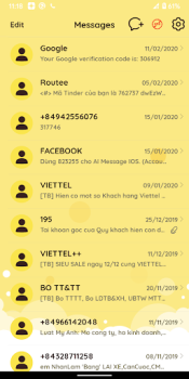 Скачать AI Messages OS16 - Messenger Связь для Андроид скриншот 4