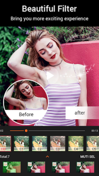 Скачать Beauty Video - Video Editor Видеоплееры и редакторы для Андроид скриншот 5