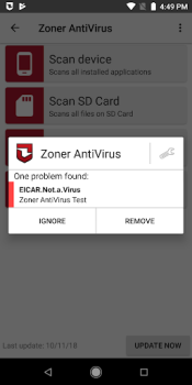 Скачать Zoner AntiVirus Инструменты для Андроид скриншот 3