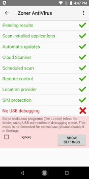 Скачать Zoner AntiVirus Инструменты для Андроид скриншот 5