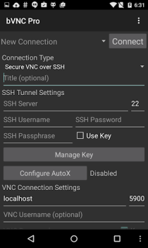 Скачать bVNC: Secure VNC Viewer Работа для Андроид скриншот 2