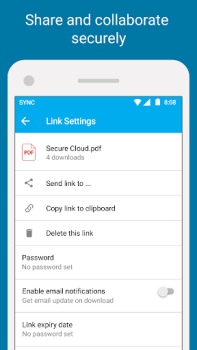 Скачать Sync - Secure cloud storage Работа для Андроид скриншот 2