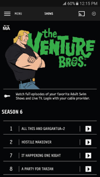 Скачать [adult swim] Развлечения для Андроид скриншот 5