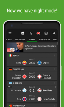 Скачать BeSoccer - Soccer Live Score Спорт для Андроид скриншот 2