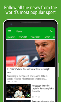 Скачать BeSoccer - Soccer Live Score Спорт для Андроид скриншот 3