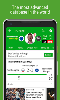 Скачать BeSoccer - Soccer Live Score Спорт для Андроид скриншот 7