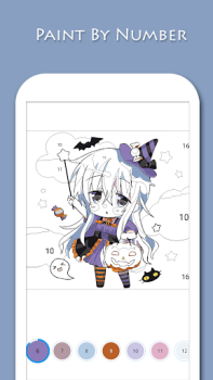Скачать Anime - Paint by Numbers Развлечения для Андроид
