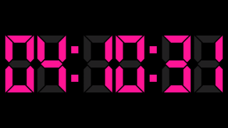 LED Digital Table Clock app