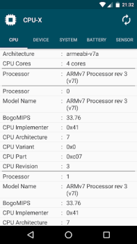 Скачать CPU-X Инструменты для Андроид скриншот 2