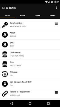 Скачать NFC Tools Инструменты для Андроид скриншот 3