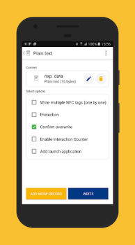 Скачать NFC TagWriter by NXP Работа для Андроид скриншот 3