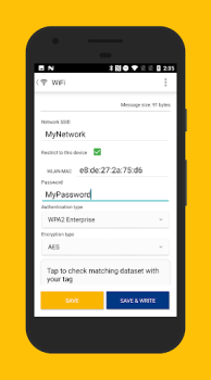 Скачать NFC TagWriter by NXP Работа для Андроид скриншот 4