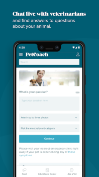 Скачать PetCoach Ask a vet online 24/7 Медицина для Андроид скриншот 5
