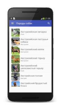 Скачать Породы собак с фото Книги и справочники для Андроид