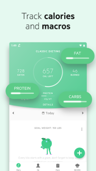Скачать Lifesum: счетчик калорий Здоровье и фитнес для Андроид скриншот 2