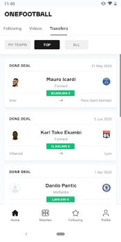 Скачать OneFootball - Football news Спорт для Андроид скриншот 6