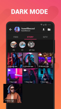 Скачать Story Saver for Instagram Видеоплееры и редакторы для Андроид скриншот 7