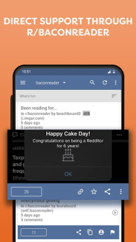 Скачать BaconReader for Reddit Новости и журналы для Андроид скриншот 7