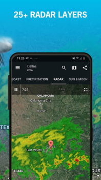Скачать 1Weather: Forecast & Radar Погода для Андроид скриншот 4