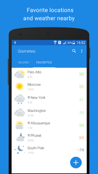 Скачать Gismeteo Погода для Андроид скриншот 4
