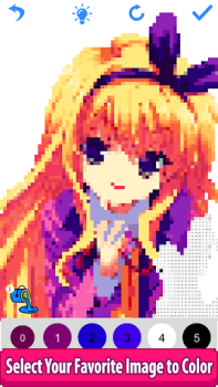 Скачать Anime Manga Pixel Art Coloring Развлечения для Андроид скриншот 3