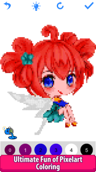 Скачать Anime Manga Pixel Art Coloring Развлечения для Андроид скриншот 7